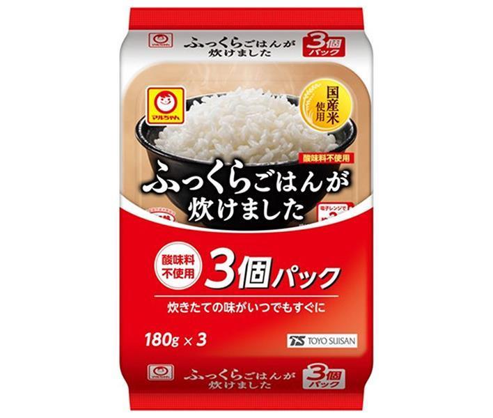 東洋水産 ふっくらごはんが炊けました 3個パック (180g×3個)×8個入｜ 送料無料 パックごはん レトルトご飯 ごはん