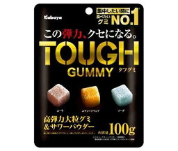 カバヤ タフグミ 100g×6袋入｜ 送料無料 お菓子 グミ 袋 TOUGH 高弾力大粒サワー