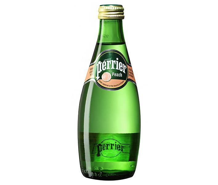 日仏貿易 ペリエ ピーチ 330ml瓶×24本入×(2ケース)｜ 送料無料 炭酸 桃 もも ミネラルウォーター 炭酸水 水のサムネイル