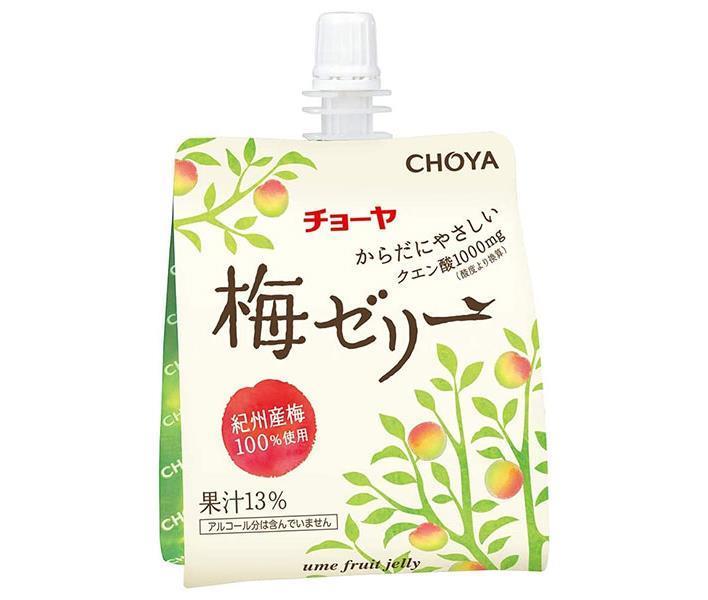 チョーヤ 梅ゼリー 180gパウチ×30本入｜ 送料無料 ゼリー飲料 梅 ジュース 国産 果汁 クエン酸