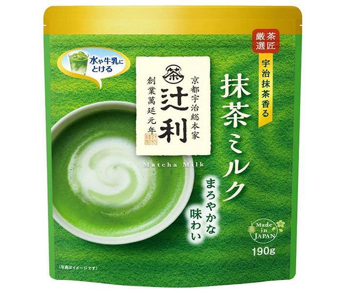 片岡物産 辻利 抹茶ミルク 190g×12袋入×(2ケース)｜ 送料無料 嗜好品 乳性 抹茶 粉末