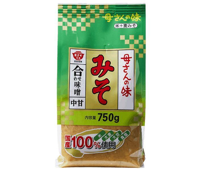 楽天ドリンクマーケットますやみそ 香る母さんの味合せ 750g×12袋入｜ 送料無料 麦味噌 調味料 米味噌