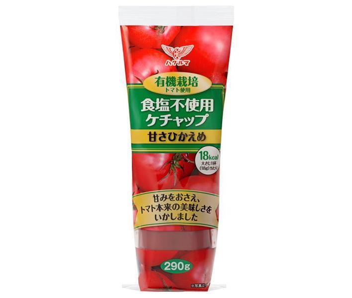 ハグルマ 有機栽培トマト使用 食塩不使用ケチャップ 290g×20本入×(2ケース)｜ 送料無料 調味料 ケチャ..