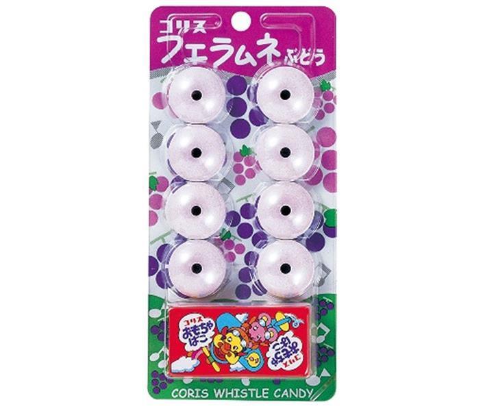 JANコード:4901361042035 原材料 ぶどう糖(国内製造)、砂糖/乳化剤、酸味料、糊料(プルラン、加工でん粉)、香料、着色料(アントシアニン、クチナシ) 栄養成分 (8個当り)エネルギー83kcal、たんぱく質0g、脂質0.3g、炭水化物20.1g、食塩相当量0g 内容 カテゴリ：お菓子サイズ：165以下(g,ml) 賞味期間 (メーカー製造日より)365日 名称 ラムネ菓子 保存方法 直射日光、高温多湿を避けて保存してください。 備考 販売者:コリス株式会社大阪市東淀川区下新庄4-4-25 ※当店で取り扱いの商品は様々な用途でご利用いただけます。 御歳暮 御中元 お正月 御年賀 母の日 父の日 残暑御見舞 暑中御見舞 寒中御見舞 陣中御見舞 敬老の日 快気祝い 志 進物 内祝 %D御祝 結婚式 引き出物 出産御祝 新築御祝 開店御祝 贈答品 贈物 粗品 新年会 忘年会 二次会 展示会 文化祭 夏祭り 祭り 婦人会 %Dこども会 イベント 記念品 景品 御礼 御見舞 御供え クリスマス バレンタインデー ホワイトデー お花見 ひな祭り こどもの日 %Dギフト プレゼント 新生活 運動会 スポーツ マラソン 受験 パーティー バースデー 類似商品はこちらコリス フエラムネぶどう 8個×20個入｜ 送2,127円コリス フエラムネ 8個×20個入×｜ 送料無3,488円コリス フエラムネ 8個×20個入｜ 送料無料2,127円コリス あわ グレープラムネ 3個×20個入×2,106円コリス あわ グレープラムネ 3個×20個入｜1,436円コリス あわ ソーダラムネ 3個×20個入×｜2,106円コリス カラオケマイクラムネ 15g×20個入4,784円森永製菓 ラムネ 29g×20個入×｜ 送料無4,006円コリス そのまんまグレープガム 3個×40個入3,834円新着商品はこちら2024/5/29守山乳業 ガムシロップ50 ×8袋入｜ 送料無4,754円2024/5/29守山乳業 コーヒーフレッシュ50 ×10袋入｜3,726円2024/5/29守山乳業 ガムシロップ50 ×8袋入×｜ 送料8,741円ショップトップ&nbsp;&gt;&nbsp;カテゴリトップ&nbsp;&gt;&nbsp;2ケース&nbsp;&gt;&nbsp;お菓子&nbsp;&gt;&nbsp;その他のお菓子ショップトップ&nbsp;&gt;&nbsp;カテゴリトップ&nbsp;&gt;&nbsp;2ケース&nbsp;&gt;&nbsp;お菓子&nbsp;&gt;&nbsp;その他のお菓子2024/05/29 更新 類似商品はこちらコリス フエラムネぶどう 8個×20個入｜ 送2,127円コリス フエラムネ 8個×20個入×｜ 送料無3,488円コリス フエラムネ 8個×20個入｜ 送料無料2,127円新着商品はこちら2024/5/29守山乳業 ガムシロップ50 ×8袋入｜ 送料無4,754円2024/5/29守山乳業 コーヒーフレッシュ50 ×10袋入｜3,726円2024/5/29守山乳業 ガムシロップ50 ×8袋入×｜ 送料8,741円