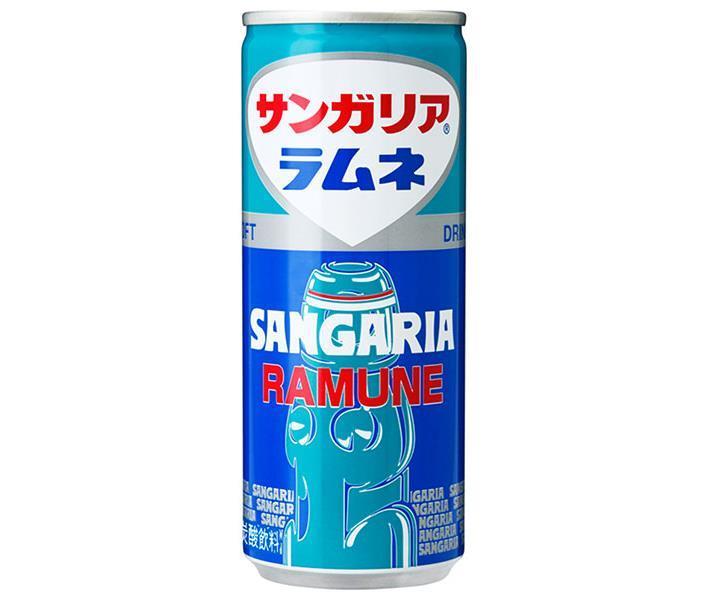 サンガリア ラムネ 250g缶×30本入×(2ケース)｜ 送料無料 ラムネ 炭酸 缶