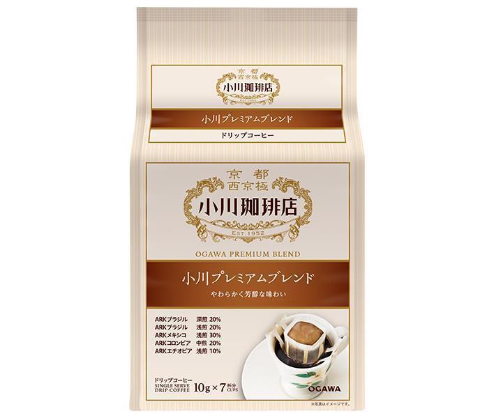 小川珈琲 小川珈琲店 プレミアムブレンド ドリップコーヒー7杯分 70g(10g×7袋)×6箱入×(2ケース)｜ 送料無料 嗜好品 コーヒー類 ドリップコーヒー