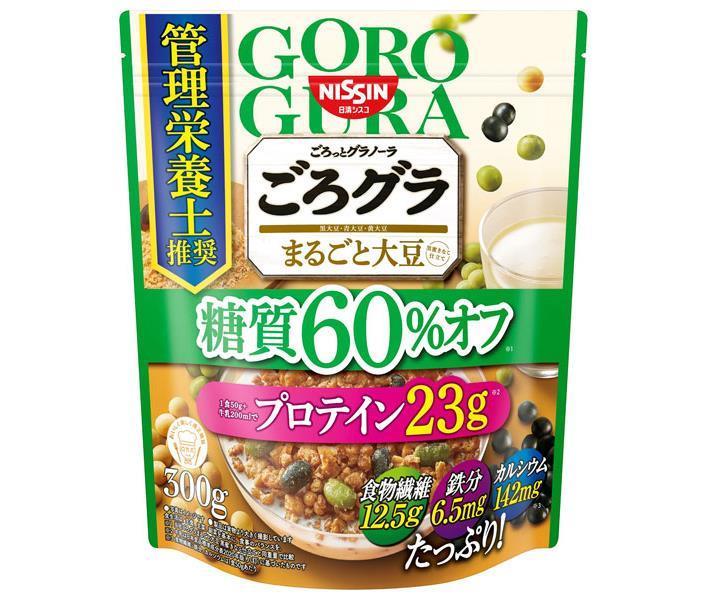 【送料無料・メーカー/問屋直送品・代引不可】日清シスコ ごろグラ まるごと大豆糖質60%オフ 300g×6袋入｜ グラノーラ シリアル 糖質オフ 糖質 朝食 プロテインのサムネイル
