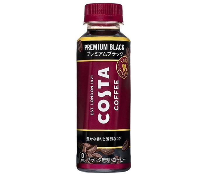 コカコーラ コスタコーヒー プレミアムブラック 265mlペットボトル×24本入｜ 送料無料 コーヒー 珈琲 ブラック 無糖のサムネイル