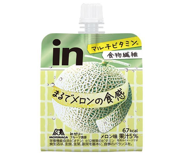 森永製菓 inゼリー フルーツ食感 メロン味 150gパウチ×36本入×(2ケース)｜ 送料無料 ゼリー ゼリー飲料..