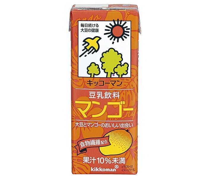 キッコーマン 豆乳飲料 マンゴー 200ml紙パック×18本入｜ 送料無料 豆乳 キッコーマン マンゴー 200ml ..