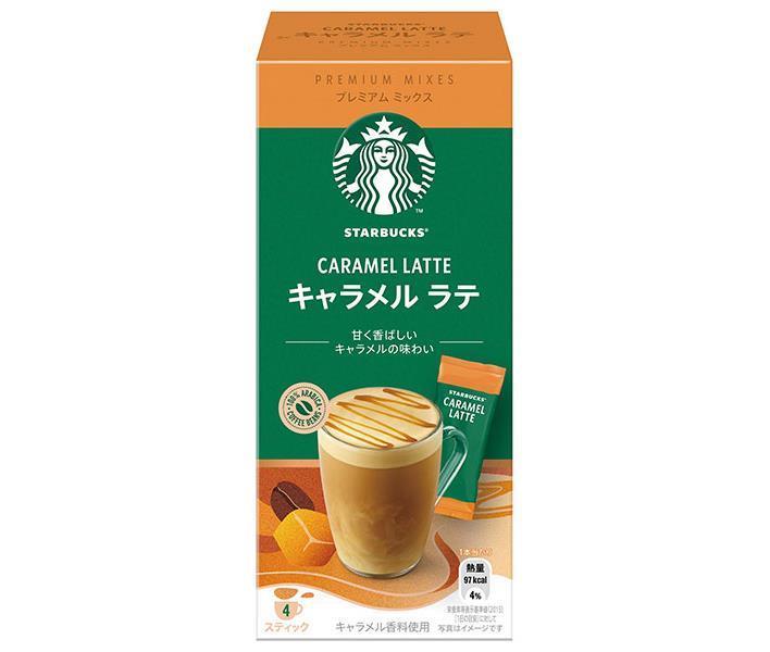 ネスレ日本 スターバックス プレミアム ミックス キャラメル ラテ (21.5g×4P)×24箱入｜ 送料無料 スティックコーヒー ラテ 珈琲 スタバのサムネイル