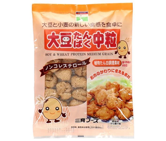 三育フーズ 大豆たんぱく中粒 90g×15袋入｜ 送料無料 一般食品 大豆 惣菜 たんぱく