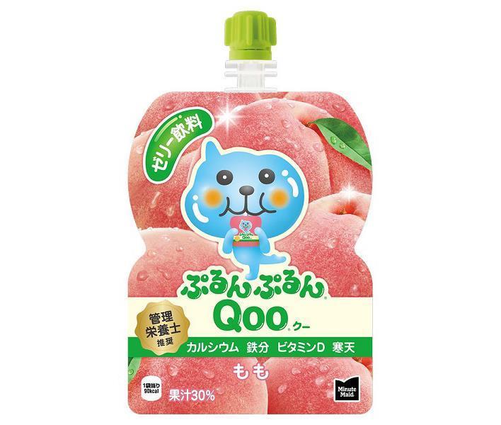 コカコーラ ミニッツメイド ぷるんぷるんQoo(クー) もも 125gパウチ×6本入｜ 送料無料 ゼリー飲料 ゼリ..