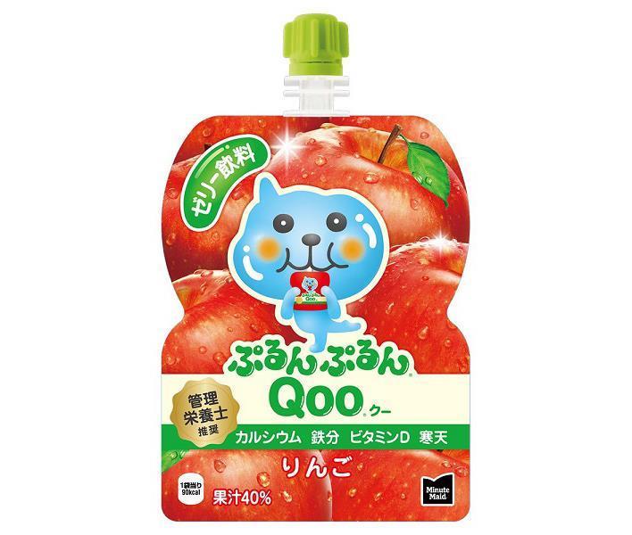 コカコーラ ミニッツメイド ぷるんぷるんQoo(クー) りんご 125gパウチ×6本入｜ 送料無料 ゼリー飲料 ゼ..