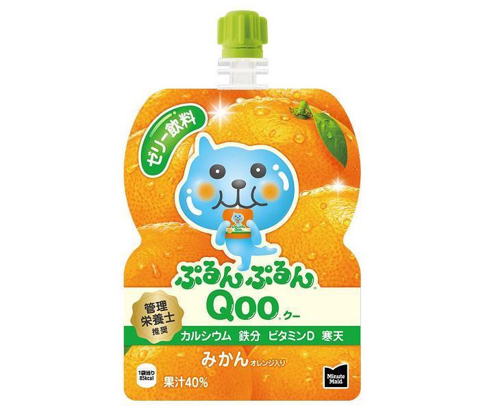 コカコーラ ミニッツメイド ぷるんぷるんQoo(クー) みかん 125gパウチ×6本入×(2ケース)｜ 送料無料 ゼ..