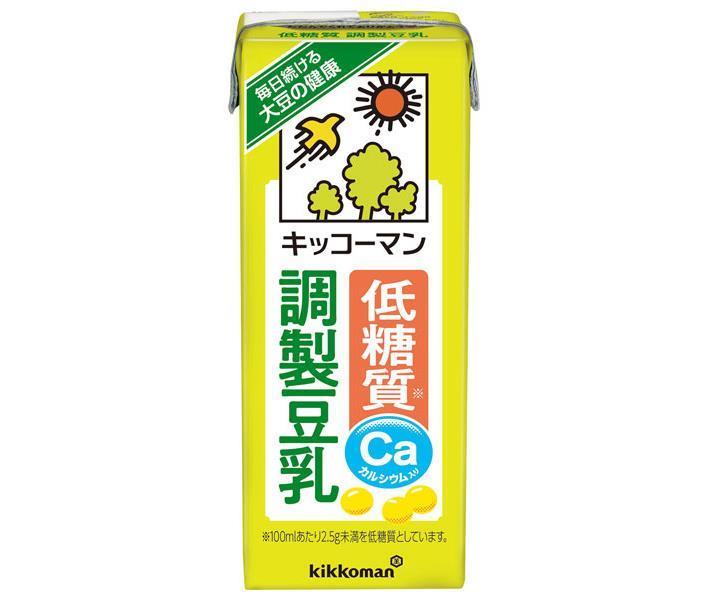 キッコーマン 低糖質 調製豆乳 200ml紙パック×18本入｜ 送料無料 キッコーマン 豆乳 200ml 調製豆乳 糖質