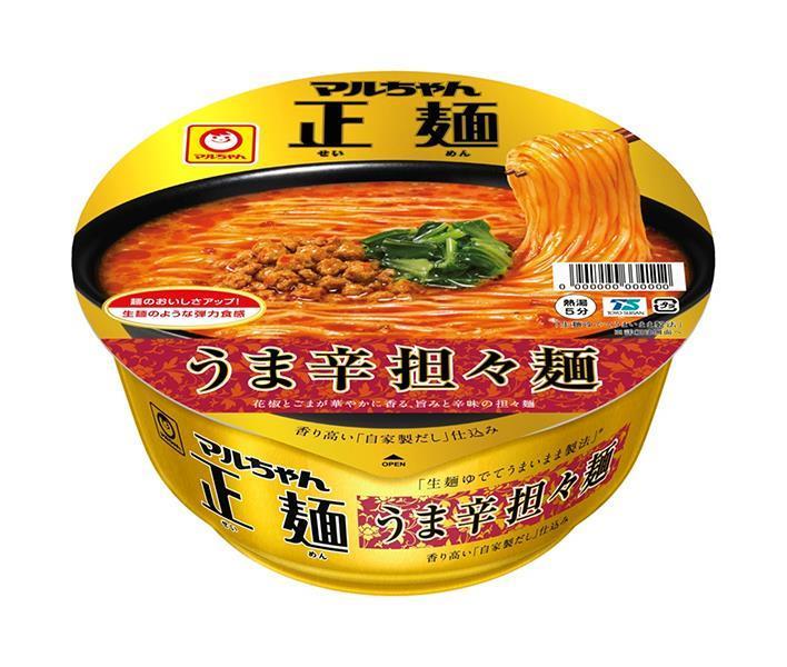 東洋水産 マルちゃん正麺 カップ うま辛担担麺 126g×12個入｜ 送料無料 インスタント カップ麺 ラーメン 坦々麺