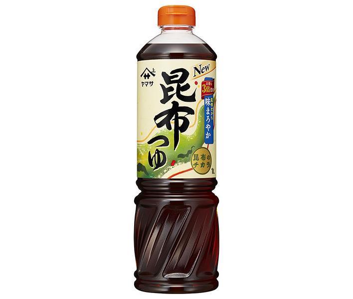 ヤマサ醤油 昆布つゆ 1Lペットボトル×12本入×(2ケース)｜ 送料無料 一般食品 調味料 つゆ こんぶ だし