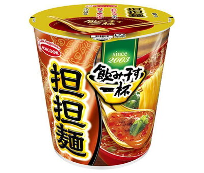 ドリンクマーケット エースコック 飲み干す一杯 担担麺 76g×12個入| 送料無料 インスタント 即席 カップめん ラーメン タンタン麺