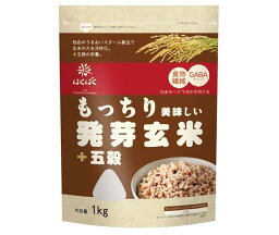 はくばく もっちり美味しい 発芽玄米+五穀 1kg×6袋入×(2ケース)｜ 送料無料 一般食品 発芽玄米 玄米 五穀