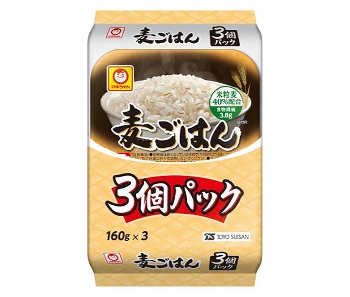 東洋水産 麦ごはん 3個パック (160g×3個)×8個入｜ 送料無料 パックごはん レトルトご飯 ごはん 麦ごはん