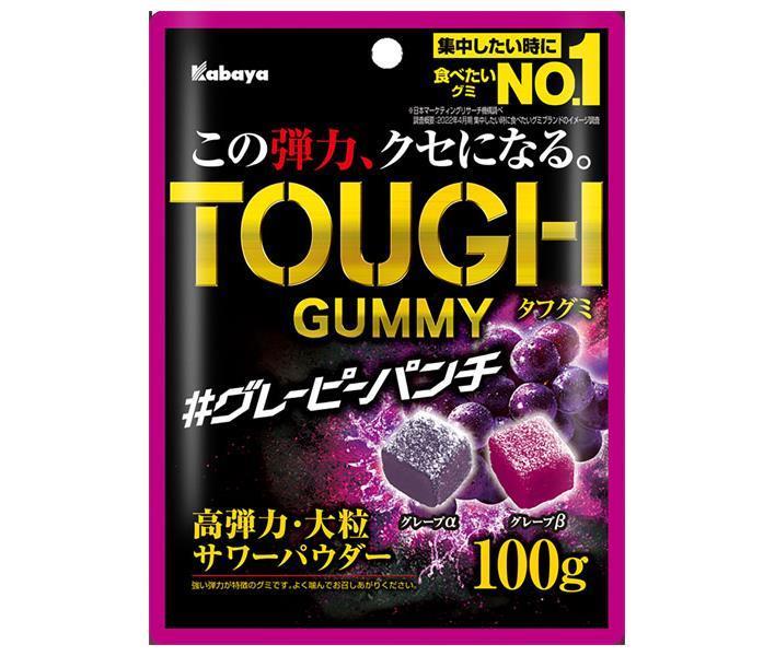 カバヤ タフグミグ レーピーパンチ 100g×6袋入｜ 送料無料 お菓子 グミ 袋 TOUGH 高弾力大粒サワー