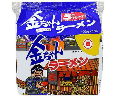 ドリンクマーケット 徳島製粉 金ちゃんらーめん 5食パック×6袋入| 送料無料
