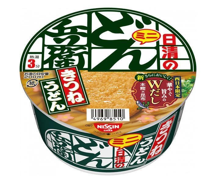 日清食品 日清のどん兵衛 きつねうどんミニ [西] 42g×24(12×2)個入｜ 送料無料 即席 カップめん インスタント うどん どん兵衛 ミニ