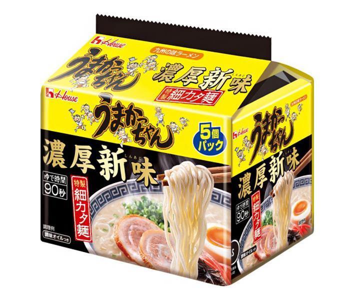 ハウス食品 うまかっちゃん 濃厚新味 5食パック×6個入｜ 送料無料 インスタント ラーメン 即席 麺 袋めん 豚骨 とんこつのサムネイル