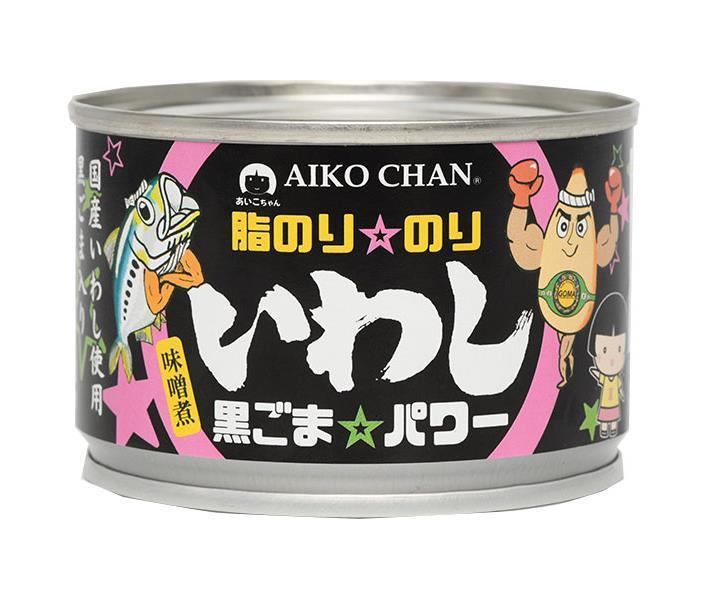 伊藤食品 あいこちゃん脂のり のり いわし黒ごま パワー(味噌煮) 140g缶×24個入｜ 送料無料 一般食品 缶詰 イワシ 味噌煮