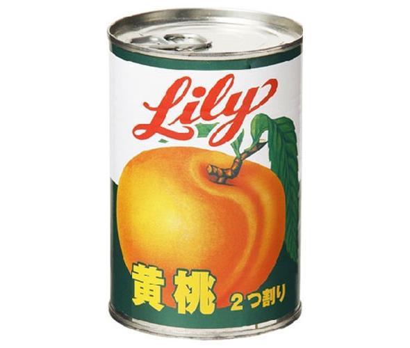 リリーコーポレーション Lily リリーの黄桃4号缶 410g×24個入×(2ケース)｜ 送料無料 缶詰 黄桃 もも ピ..