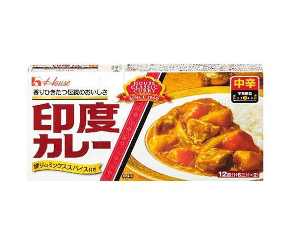 ハウス食品 印度カレー 中辛 230g×10個入｜ 送料無料 調味料、カレー ルウ 1