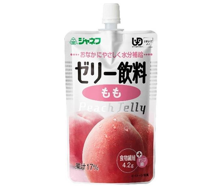 キューピー ジャネフ ゼリー飲料 もも 100gパウチ×8本入×(2ケース)｜ 送料無料 もも ゼリー ピーチ 桃