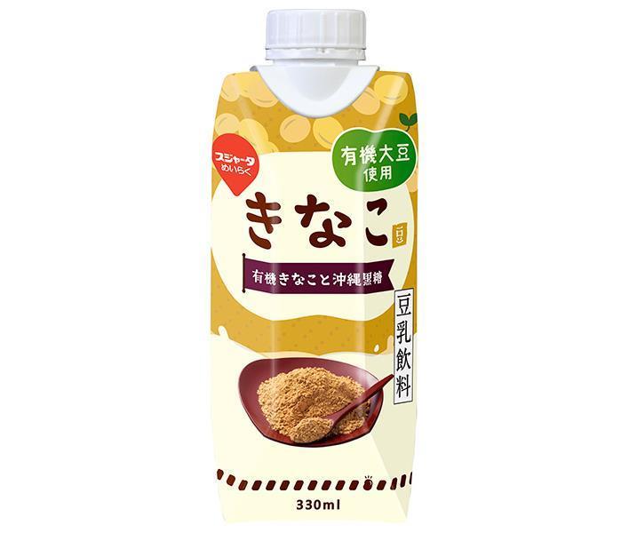 スジャータ きなこ豆乳飲料(プリズマ容器) 330ml紙パック×12本入×(2ケース)｜ 送料無料 豆乳飲料 紙パック 有機大豆のサムネイル