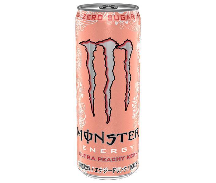 アサヒ飲料 MONSTER(モンスター) ウルトラピーチーキーン 355ml缶×24本入｜ 送料無料 炭酸飲料 栄養 エナジードリンク カロリーゼロ 0カロリー