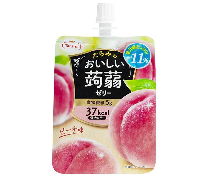 たらみ おいしい蒟蒻ゼリー ピーチ味 150gパウチ×30本入｜ 送料無料 ゼリー飲料 こんにゃく 桃 パウチ 低カロリー