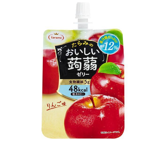 たらみ おいしい蒟蒻ゼリー りんご味 150gパウチ×30本入×(2ケース)｜ 送料無料 ゼリー飲料 こんにゃく アップル パウチ 低カロリー