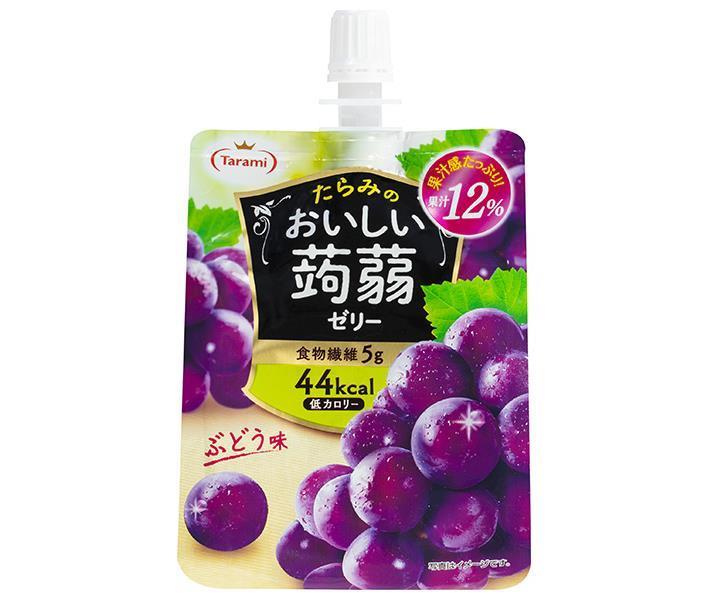 たらみ おいしい蒟蒻ゼリー ぶどう味 150gパウチ×30本入×(2ケース)｜ 送料無料 ゼリー飲料 こんにゃく グレープ パウチ 低カロリー