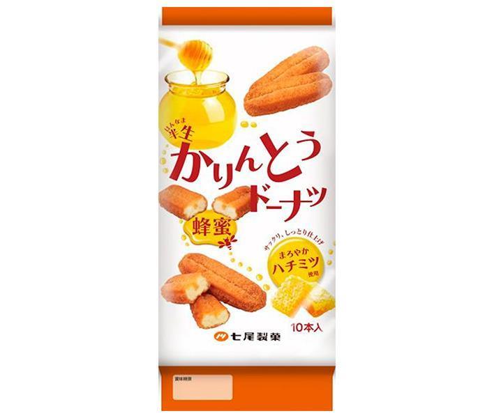 七尾製菓 半生かりんとうドーナツ 蜂蜜 10本×12袋入×(2ケース)｜ 送料無料 お菓子 洋菓子 ドーナツ どーなつ 個包装 はちみつ