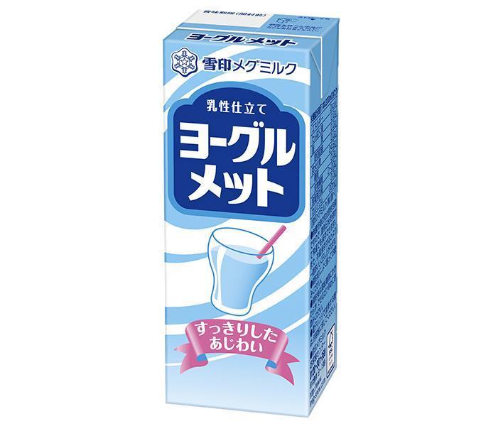 雪印メグミルク ヨーグルメット 200ml紙パック×24本入｜ 送料無料 乳性 紙パック ジュース