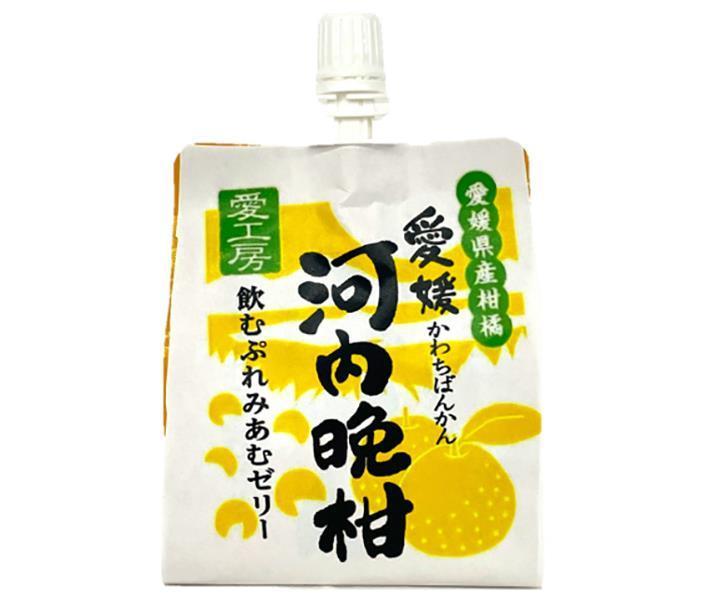 愛工房 飲むぷれみあむゼリー 河内晩柑 180gパウチ×30本入｜ 送料無料 果実飲料 みかん ゼリー飲料 河内晩柑