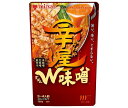 ミツカン 辛屋 W味噌鍋つゆ ストレート 750g×12袋入×(2ケース)｜ 送料無料 調味料 粉末 鍋つゆ 素 鍋スープ