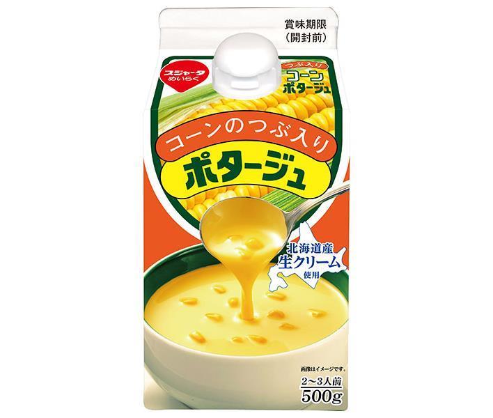 スジャータ コーンクリームポタージュ粒入り 500g紙パック×12本入｜ 送料無料 とうもろこし コーンスープ コーン 粒タイプ