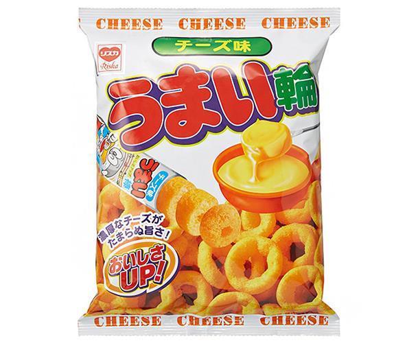 【送料無料・メーカー/問屋直送品・代引不可】リスカ うまい輪チーズ味 75g×12袋入｜ お菓子 スナック菓子 チーズ