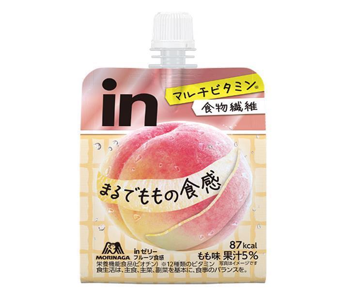 森永製菓 inゼリー フルーツ食感 もも味 150gパウチ×36本入｜ 送料無料 ゼリー ゼリー飲料 ピーチ 桃 もものサムネイル