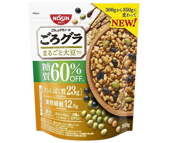 日清シスコ ごろグラ 糖質60%オフ まるごと大豆 350g×6袋入×(2ケース)｜ 送料無料 グラノーラ シリアル 糖質オフ 朝食のサムネイル