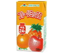 らくのうマザーズ フルーツミックス 250ml紙パック×24本入| 送料無料 ミックス 果汁 牛乳 乳酸 りんご オレンジ