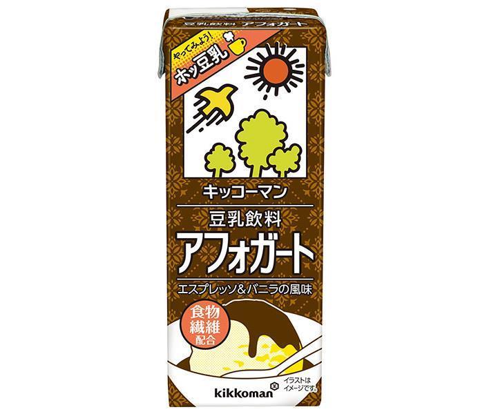 キッコーマン 豆乳飲料 アフォガード 200ml紙パック×18本入×(2ケース)｜ 送料無料 豆乳 紀文 コーヒー 珈琲