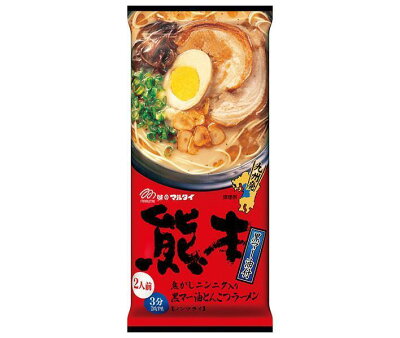 ドリンクマーケット マルタイ 熊本黒マー油とんこつラーメン 186g×15袋入×(2ケース)| 送料無料 乾麺 インスタント麺 即席