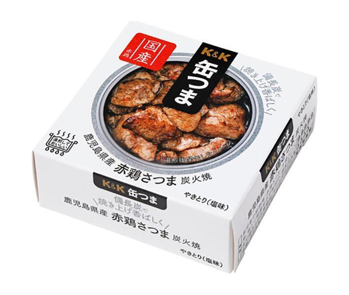 【送料無料・メーカー/問屋直送品・代引不可】国分 K&K 缶つまプレミアム 鹿児島県産 赤鶏さつま炭火焼 EO F3号缶 45g×12個入｜ 缶詰 ..